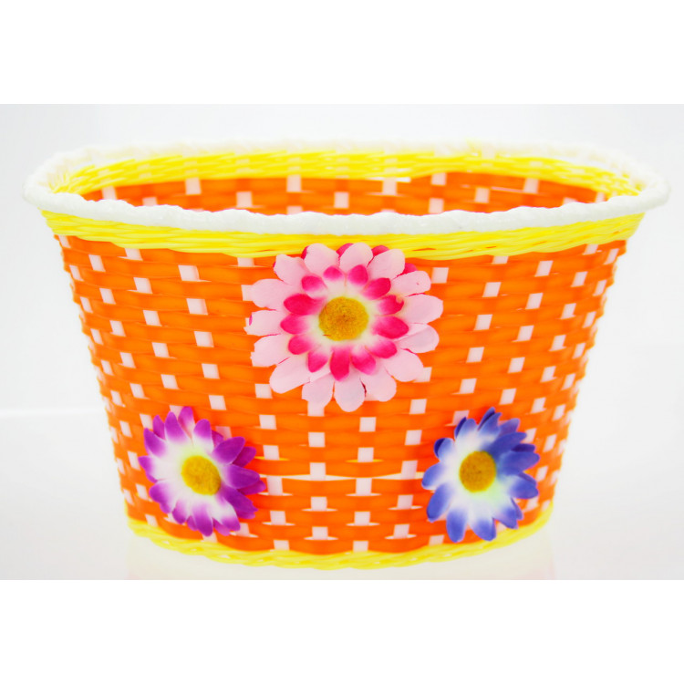 Detský košík pre 16-20" bicykel – oranžový